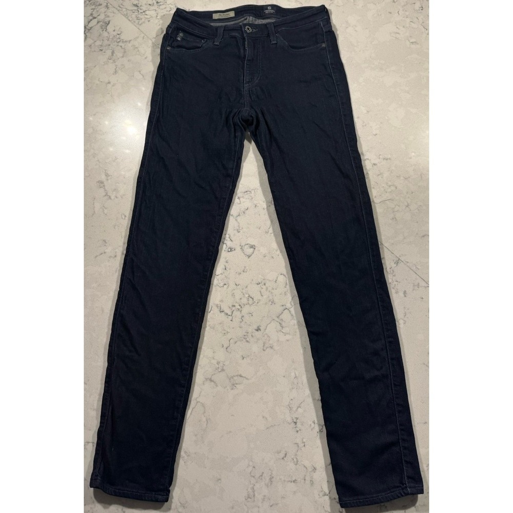 AG Adriano Goldschmied The Prima Mid Rise Cigarette Jeans Dark Wash 27 DMS1434